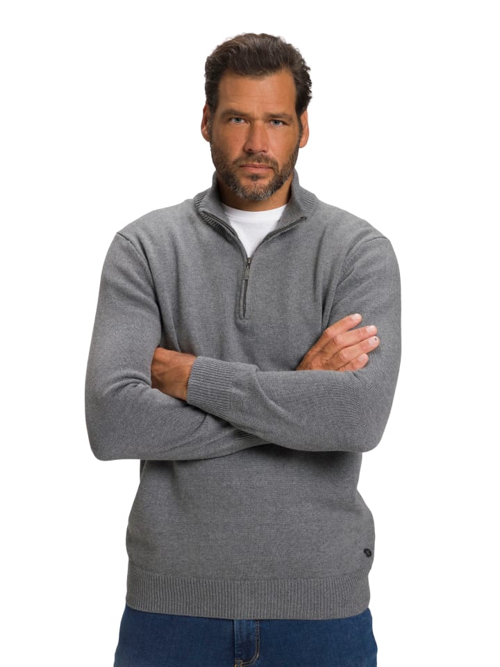Pullover in grau melange