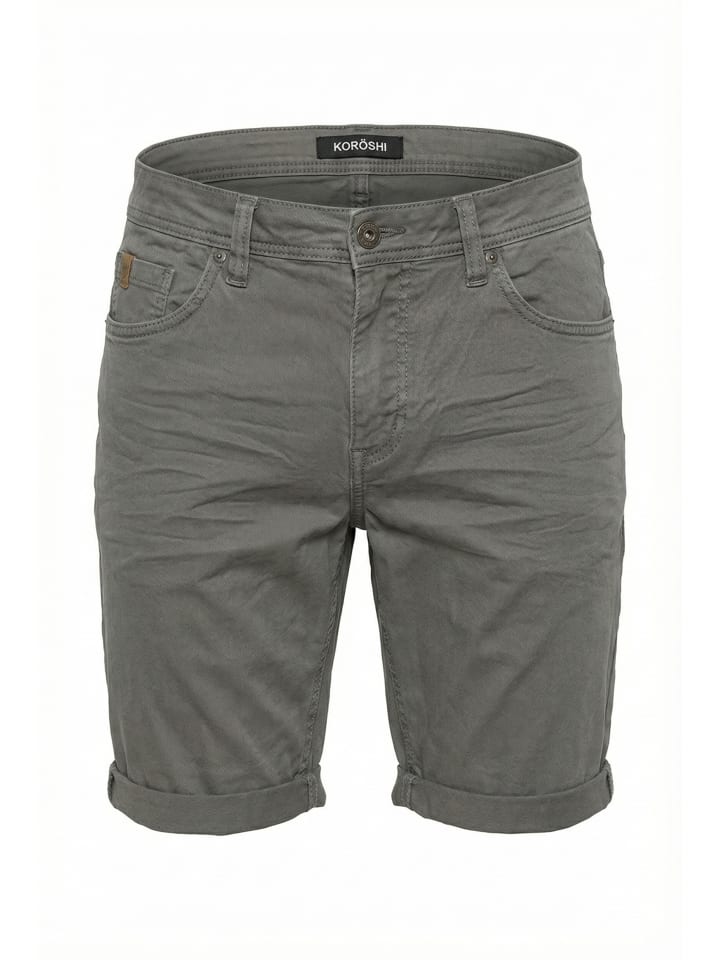 Reguläre farb-baumwoll männer kurze jeans in oliv