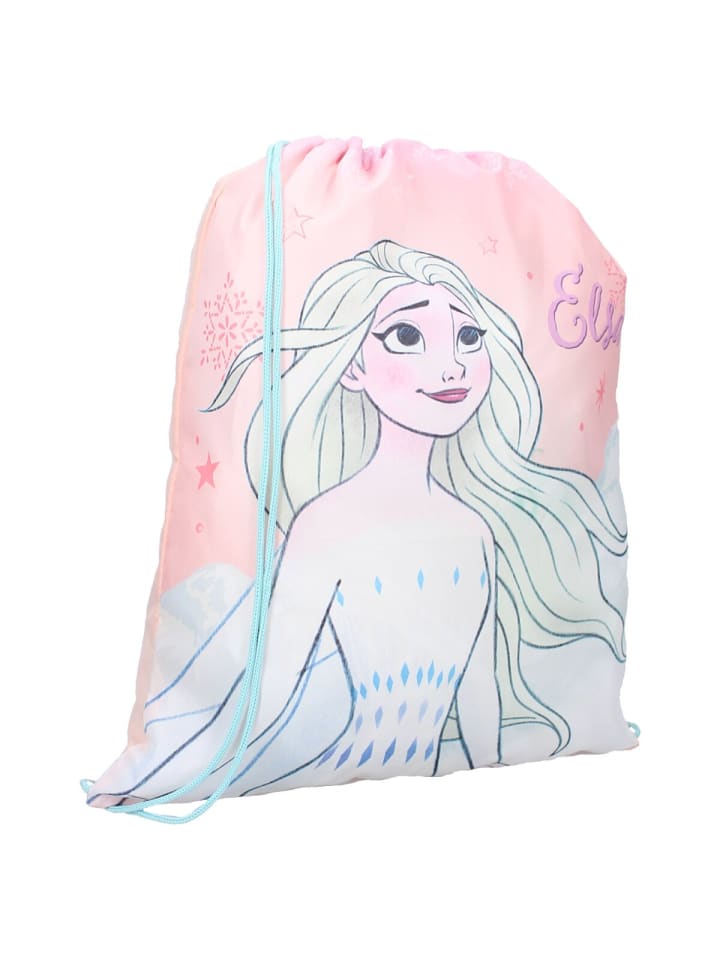 Frozen II Sportbeutel – „It’s All Magic“ TurnbeutelElsa-Aufdruck in Rosa