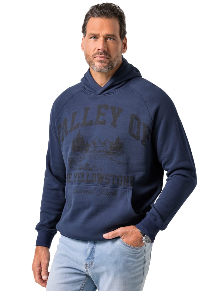 Sweatshirt in mattes nachtblau