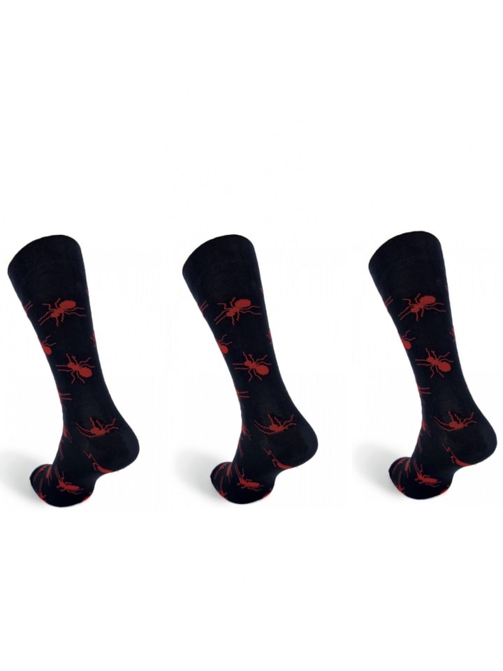 Herrensocken Baumwollmischung in Schwarz Socken in Schwarz