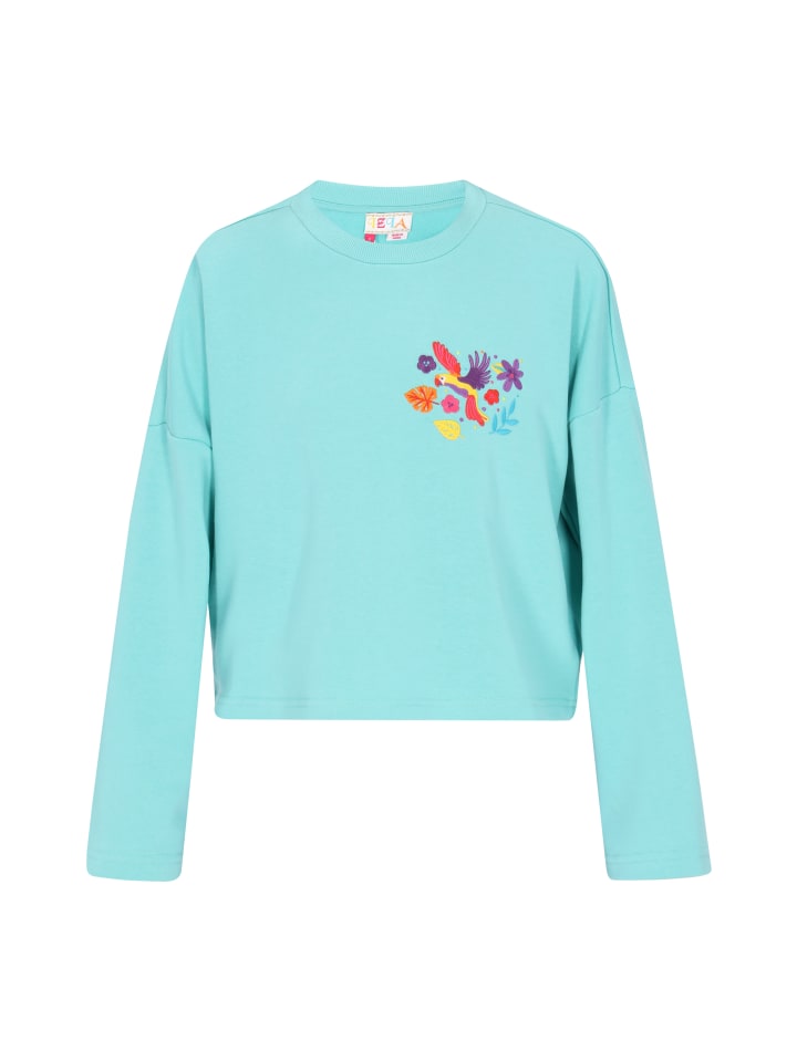 Women Sweatshirt in turquoise