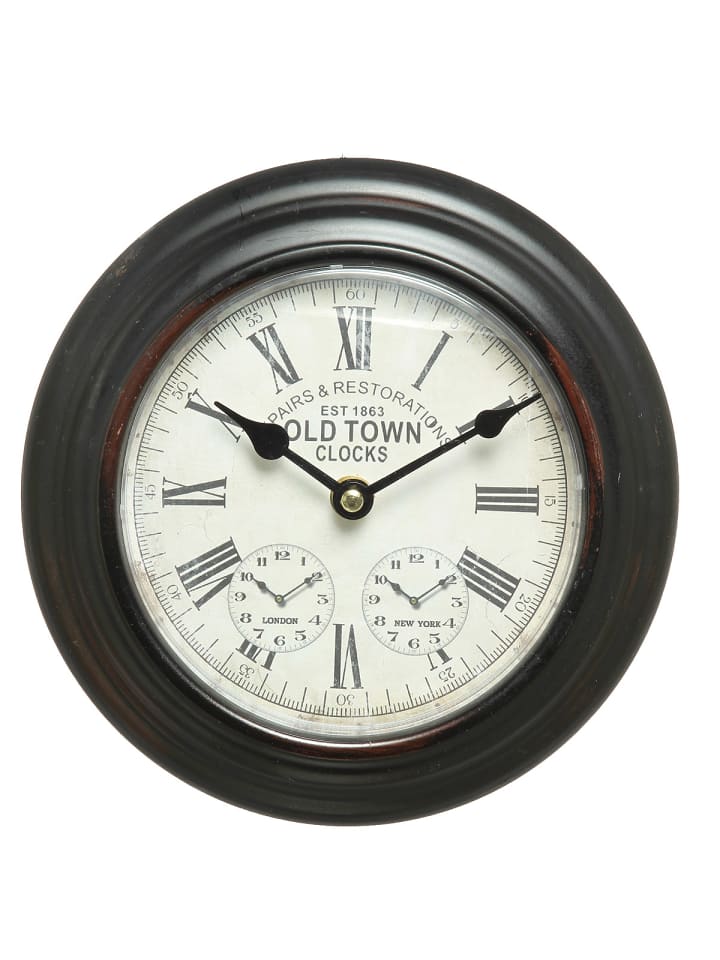 Wanduhr aus Metall 20cm