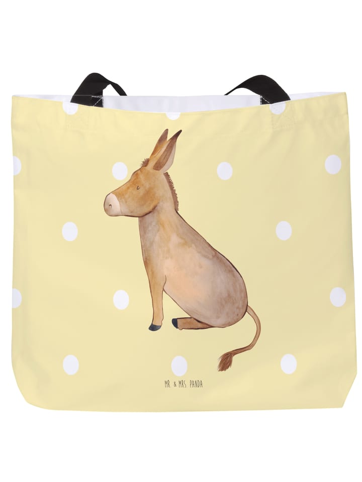 Tasche Esel ohne Spruch in Gelb Pastell