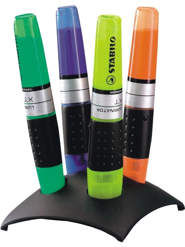 Textmarker boss luminator Tischset 4er
