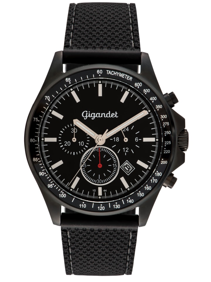 Quarzuhr Chronograph "VOLANTE" in Schwarz