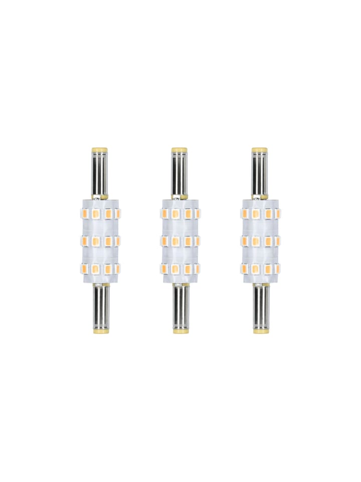 Plug & Shine LED Stecksockel Naima Ersatzleuchtmittel 3er-Set 3000K 100lm F