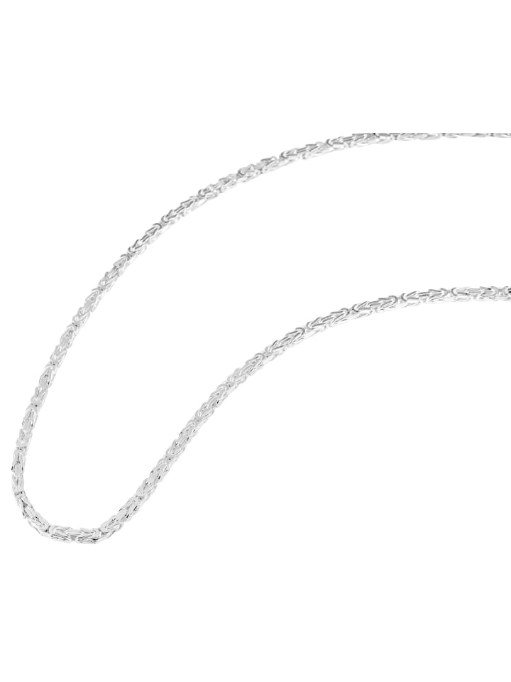 Herren Halskette – Königskette aus 925 Silber 50 cm in silber