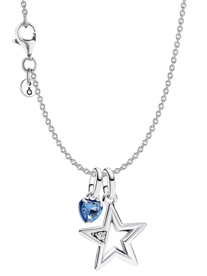 Collier für Damen Schmuckset Silber Stern und Herz