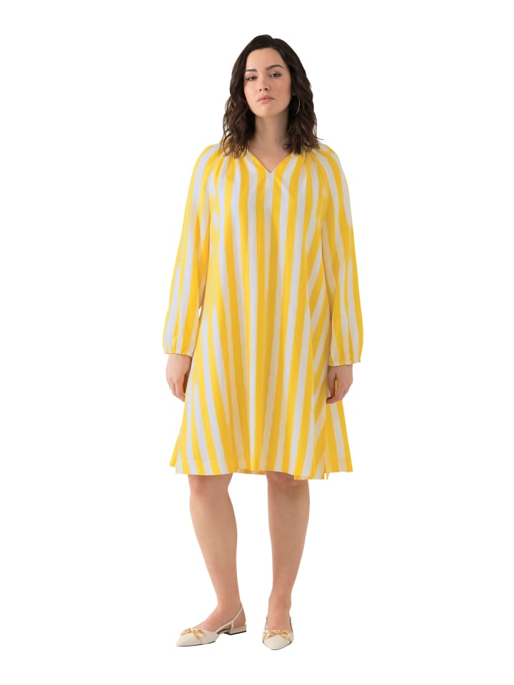 Midikleid in zitrone