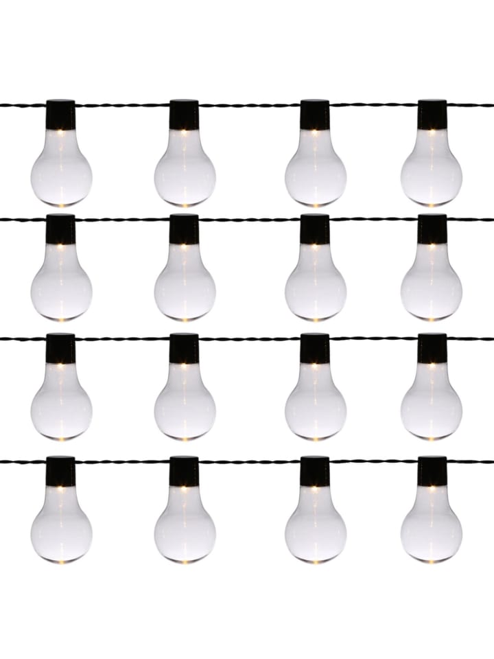 LED Party Lichterkette mit 16 Glühbirnen für Garten L: 4,5m