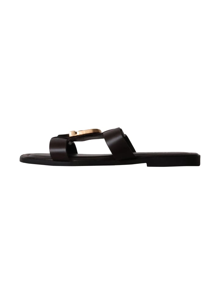 Sandalen zum Hineinschlüpfen Braun