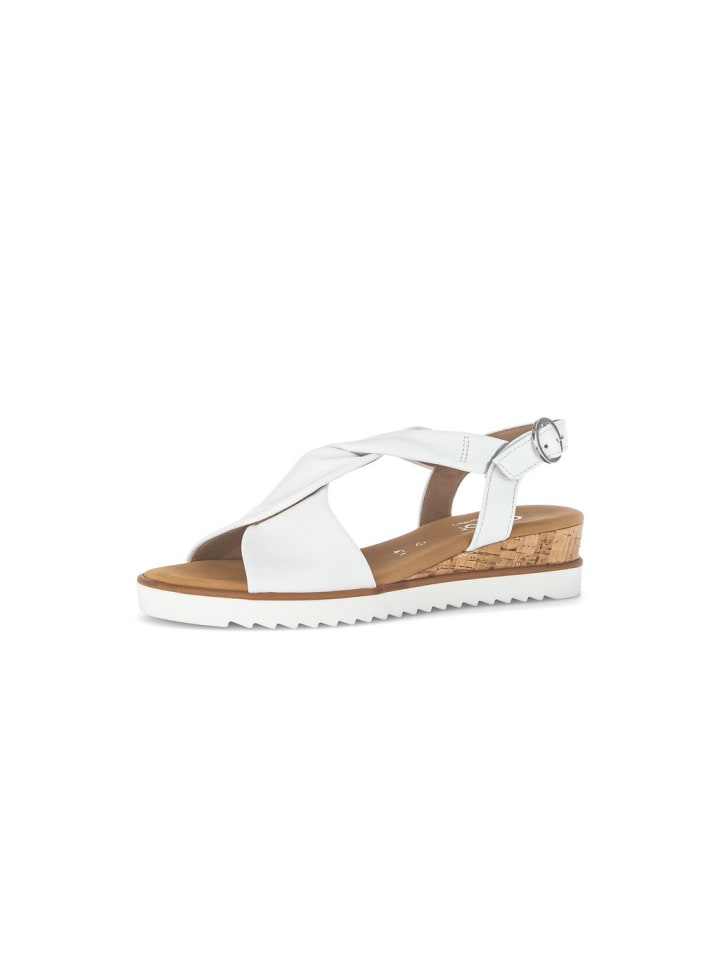 Keilsandalen für Damen in beige