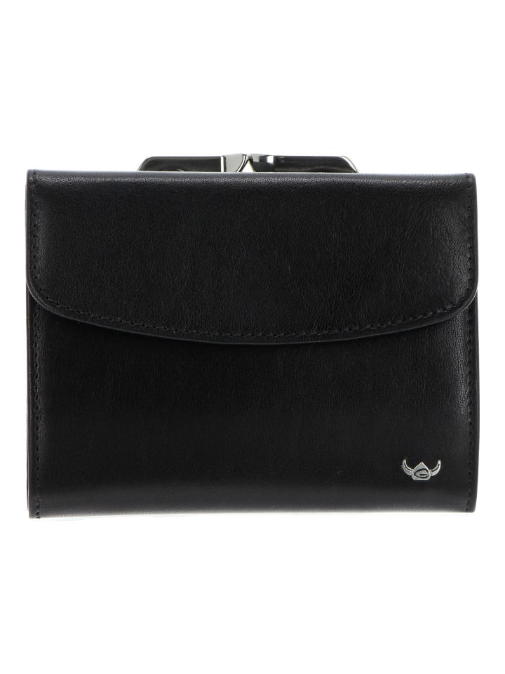 Colorado Geldbörse RFID Schutz Leder 12 cm schwarz