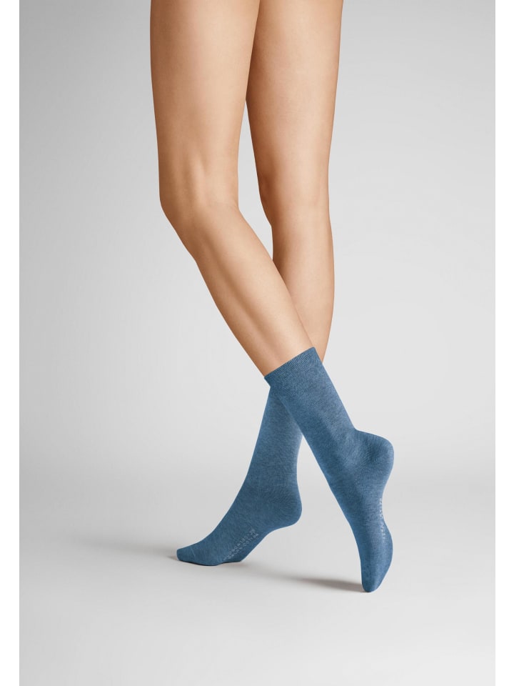 Socken Relax Cotton druckfrei in Jeansmel.