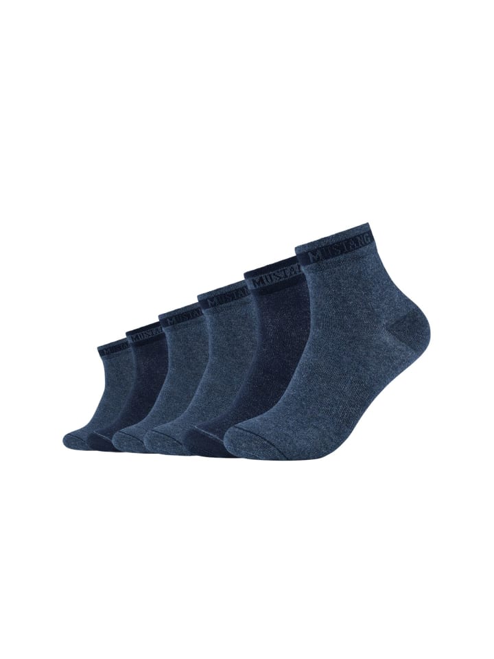 Kurzsocken 6er Pack jeans mix