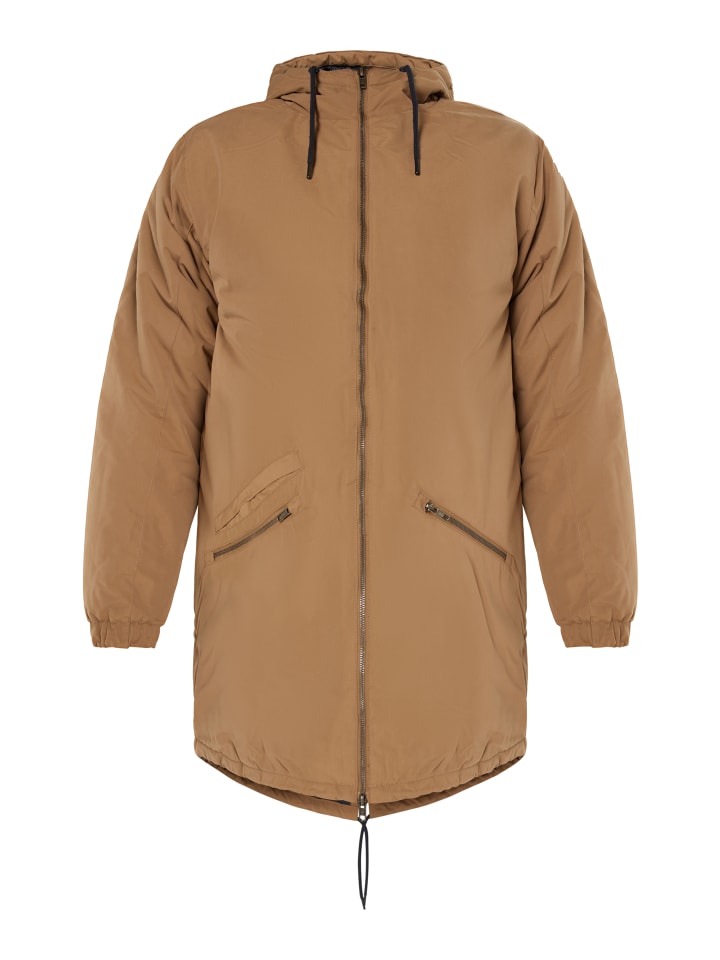 Herren Wattierter Parka in Kamel