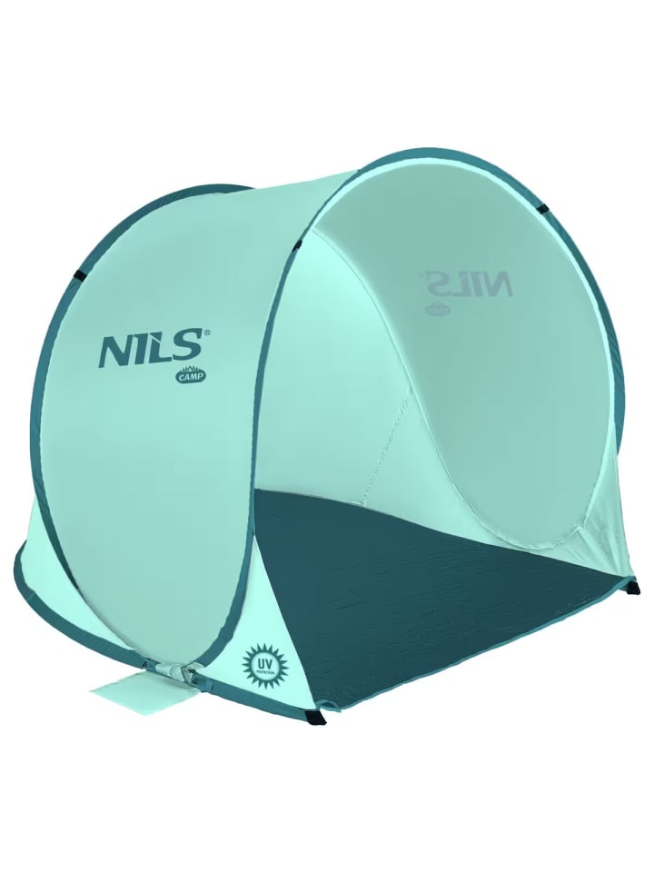 NILS CAMP Strandzelt NC3173 – Pop-Up Zelt mit UV-Schutz und in Mintgrün