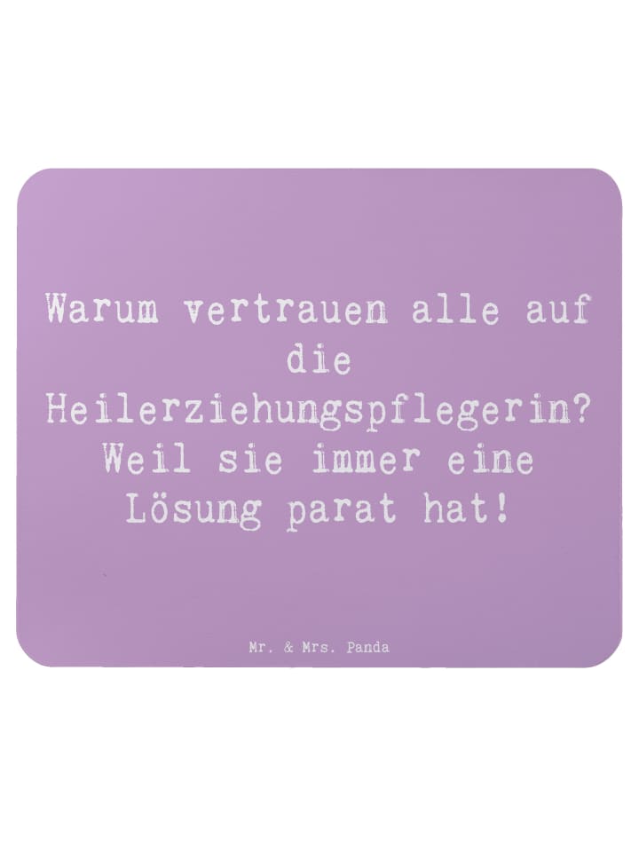 Mauspad Spruch Heilerziehungspflegerin Lösungse... in Lavendeltraum