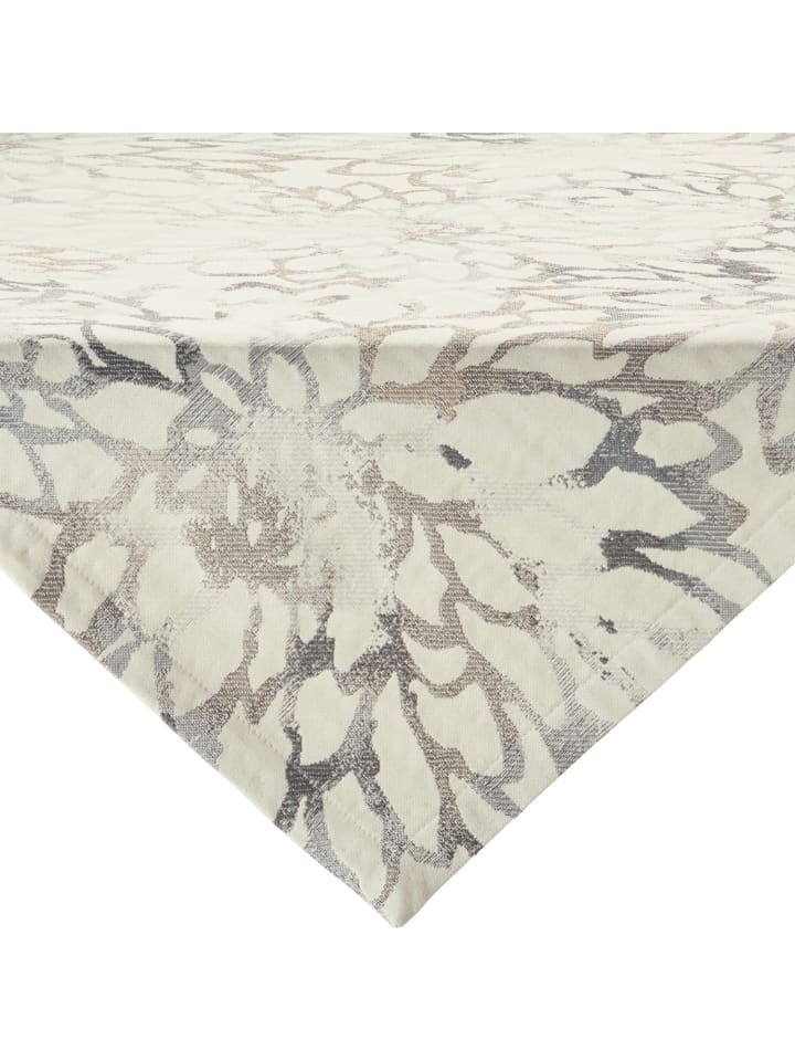 Jacquard, Baumwollmischung Mitteldecke Dolce in natur-silber