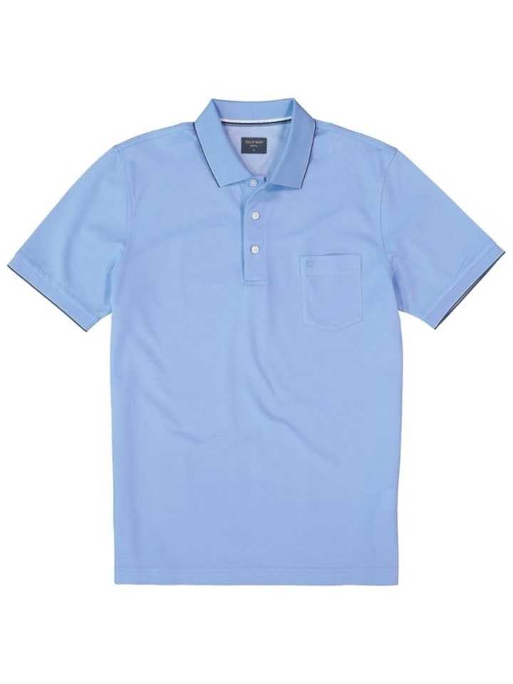 Poloshirt für Herren in hell-blau