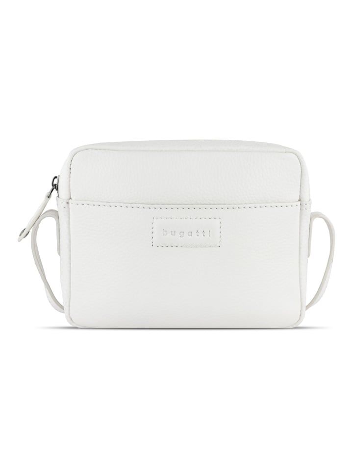 Elsa Umhängetasche Leder 19 cm weiß