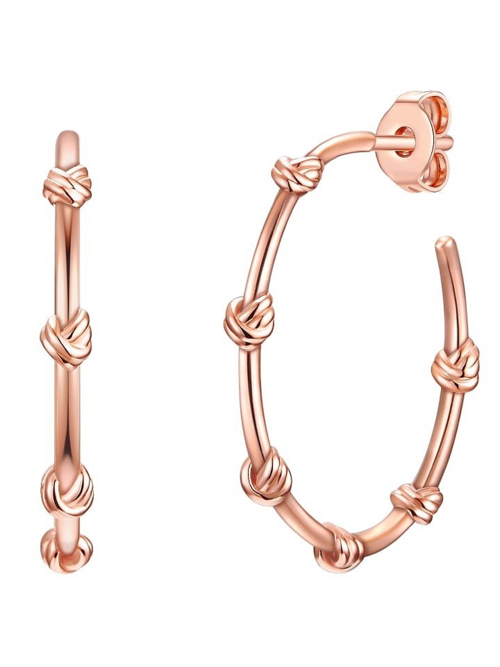 Creolen aus Sterling Silber in roségold