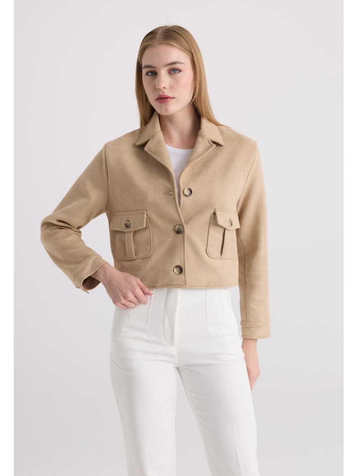 Jacke in Beige