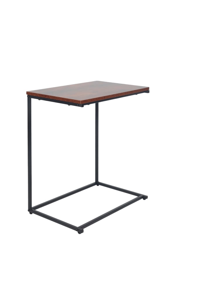 Beistelltisch in Schwarz/ Braun - (B)55 x (H)60 x (T)35 cm