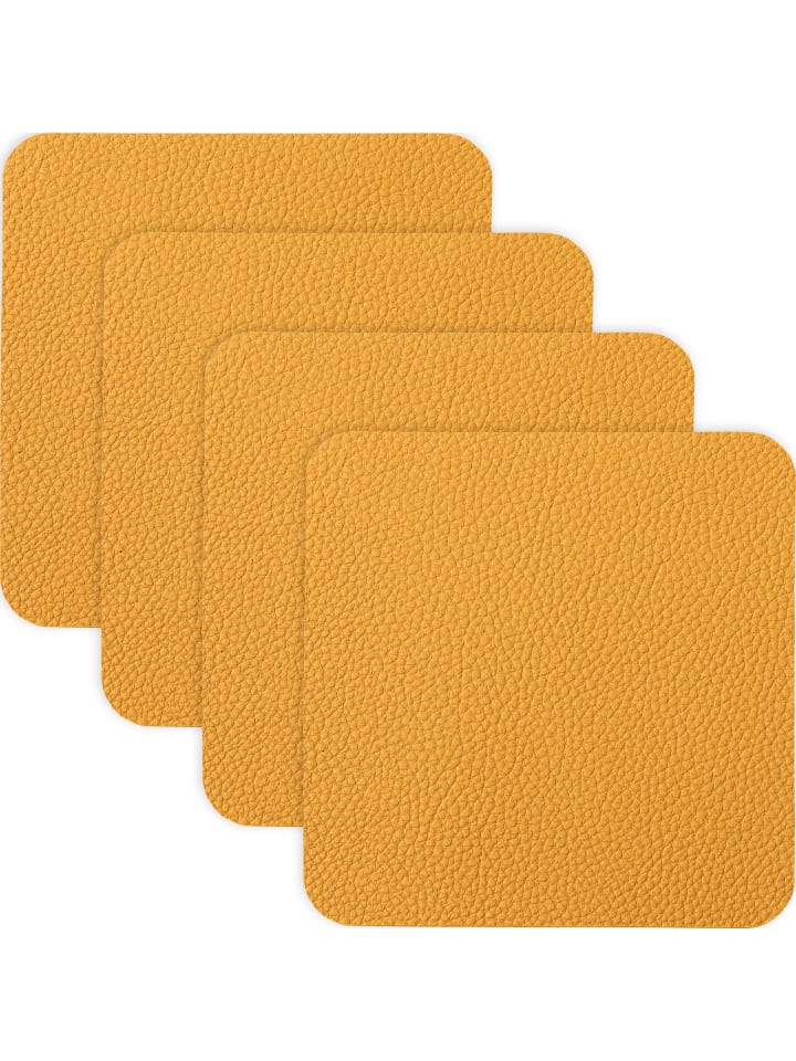 Untersetzer 4er-Pack Lagoa in curry
