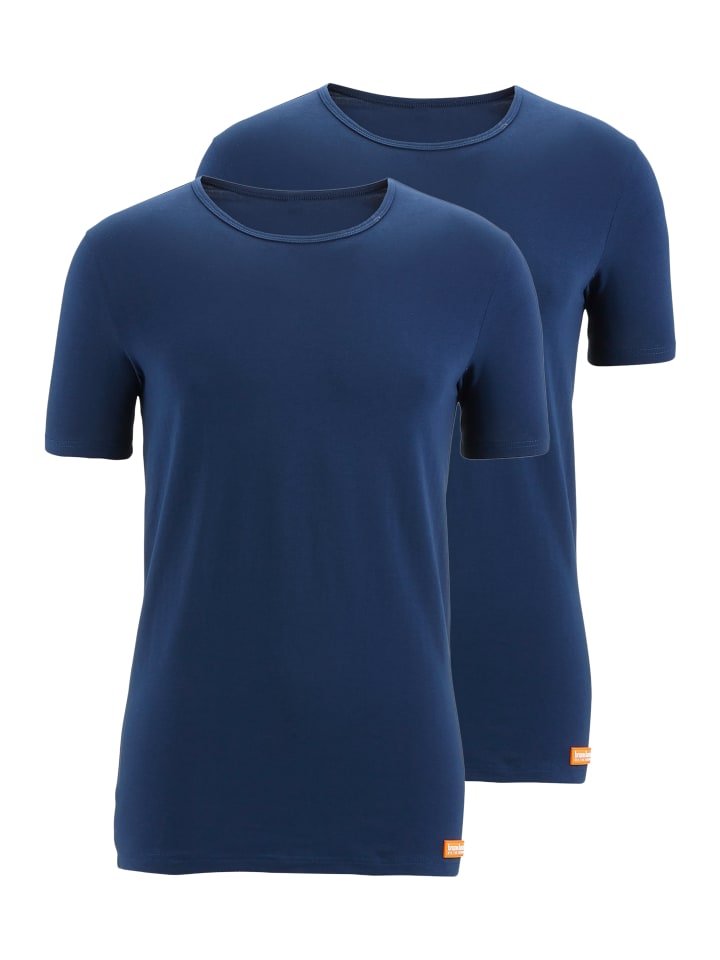 Unterhemd / Shirt Kurzarm WARM UP in Marine