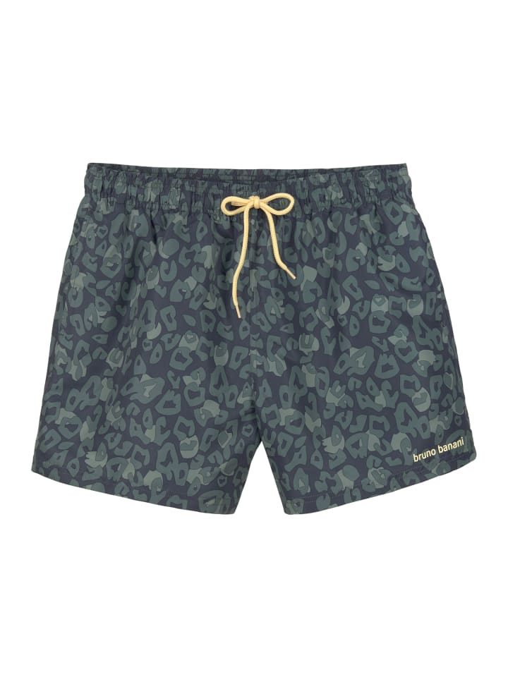Badeshorts in marine-oliv