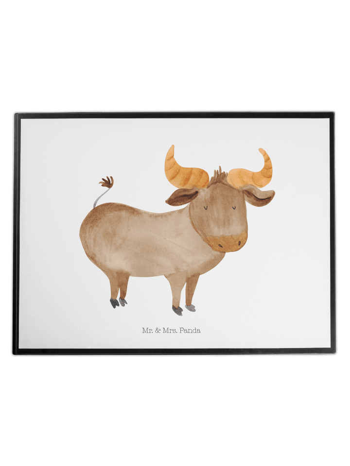 Schreibunterlage Sternzeichen Stier ohne Spruch in Weiß