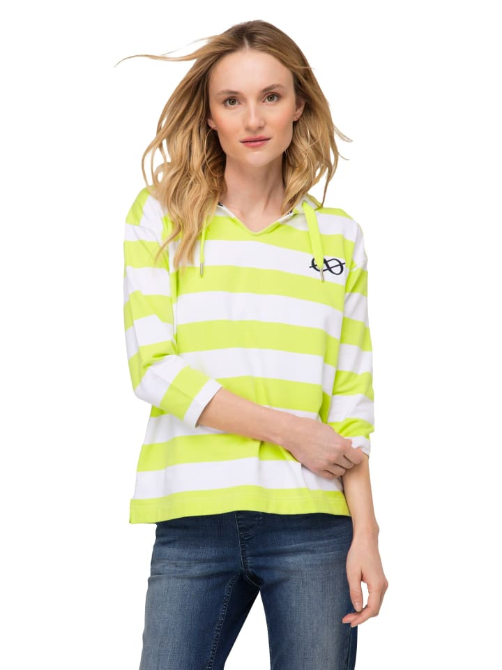 Sweatshirt in limonengrün