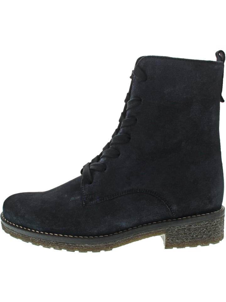 Comfort Schnürstiefel Blau