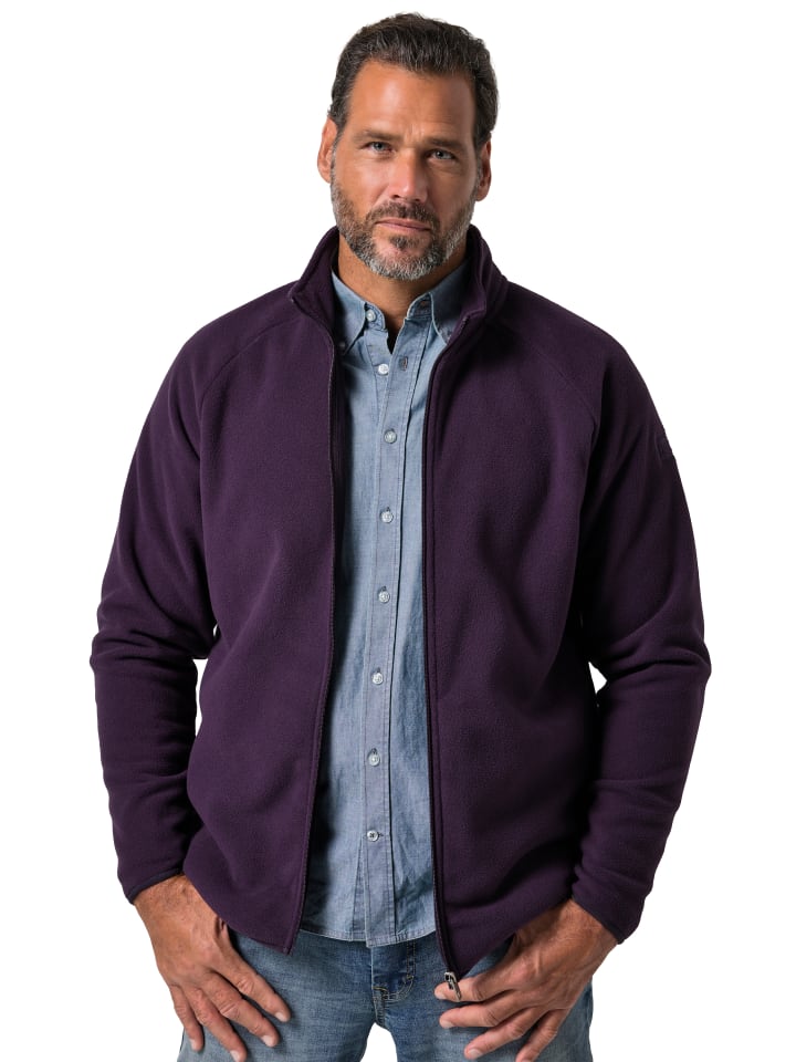 Fleecejacke in dunkelviolett
