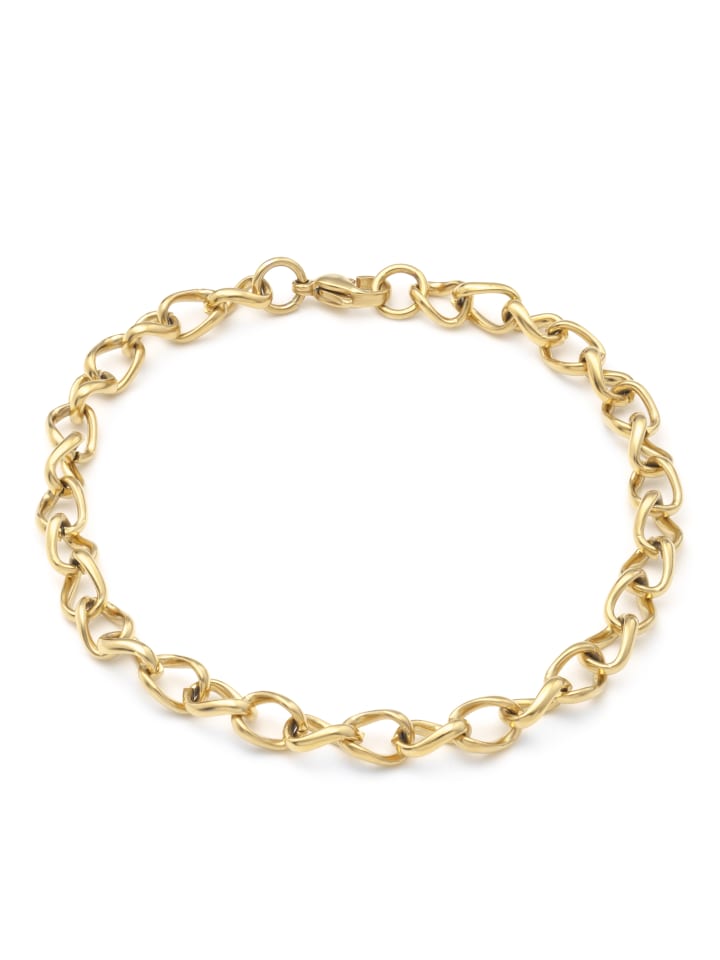 Armband Plutos silberfarben poliert in goldfarben