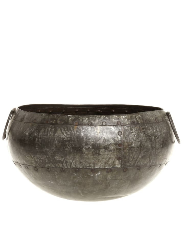 Grimaud Topf für Deko in antique zink