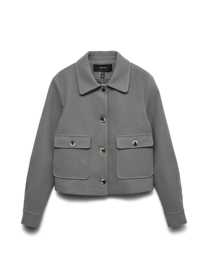 Jacke in Medium Grey Melange