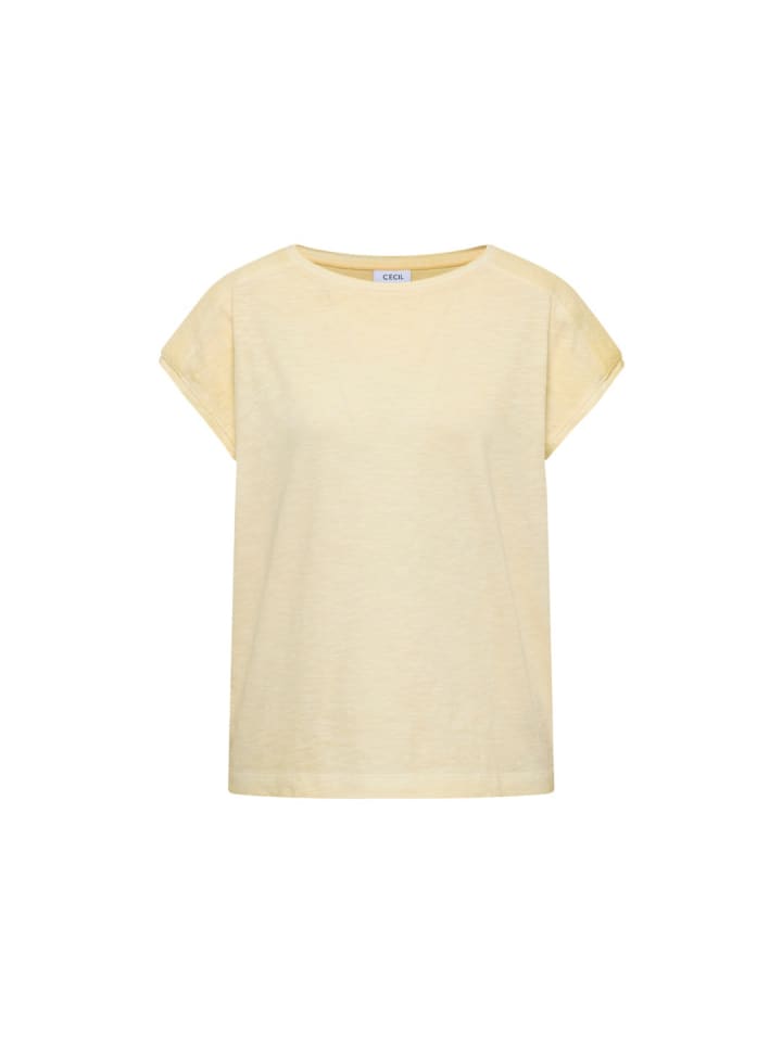 T-Shirt in buttermilk yellow
