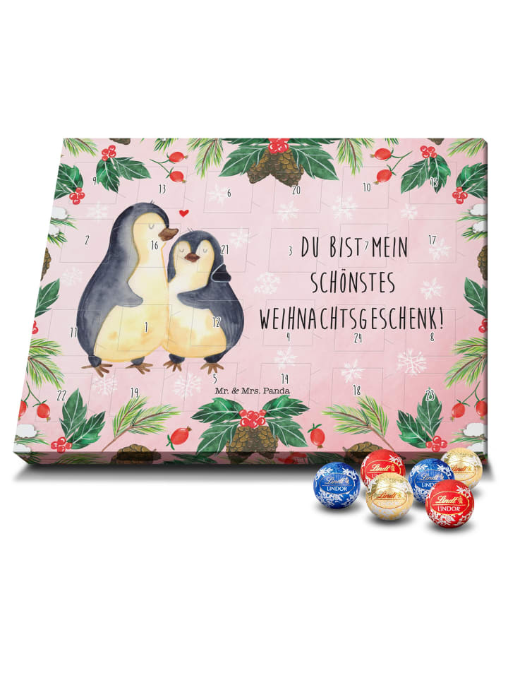 Adventskalender Pinguin Weihnachtsgeschenk mit ... in Weiß