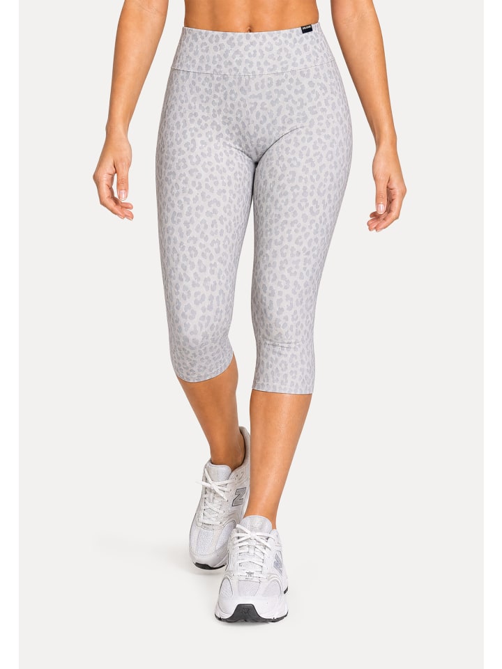 LEO Capri Leggings Velvara in Grau Leo