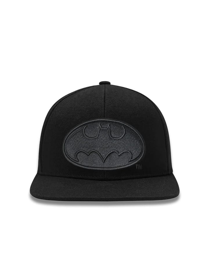 Cap DC Batman Logo Schwarz in schwarz