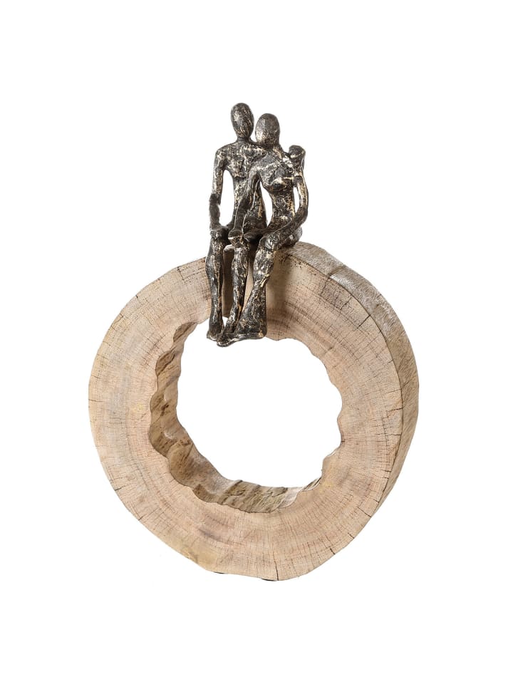Skulptur Together naturfarben - (H) 39 cm