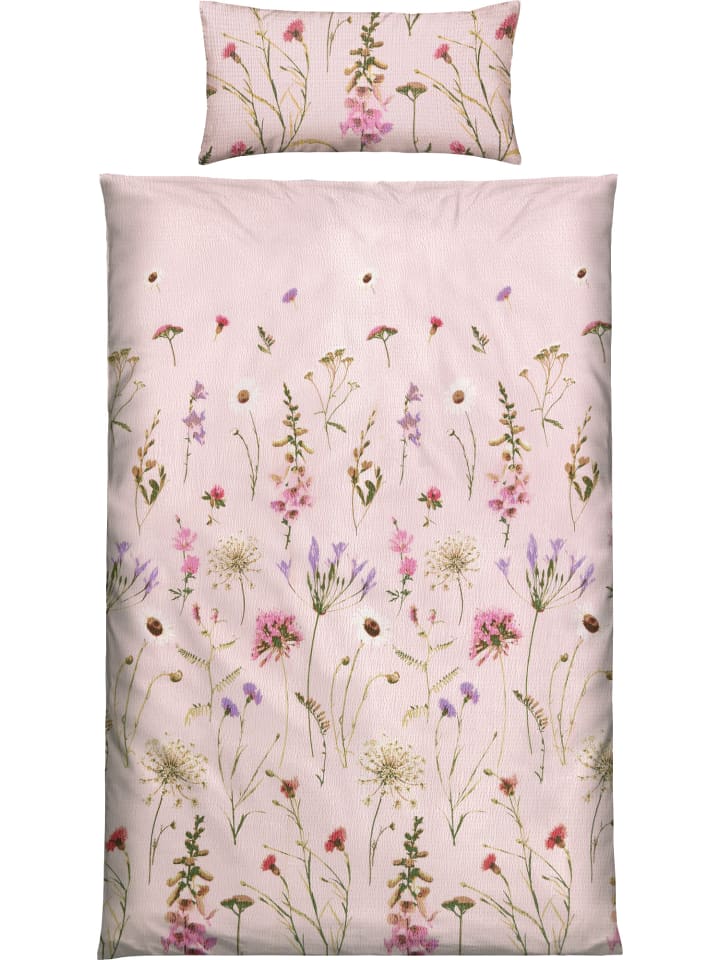 Seersucker Bettwäsche in rose
