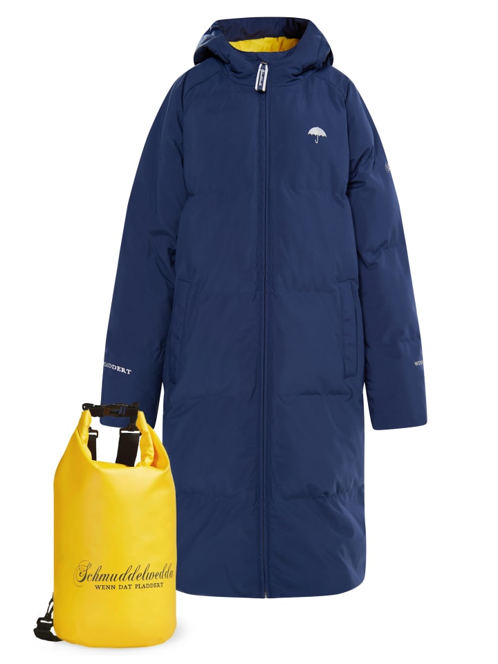 Mädels Mantel + Tagesrucksack - Set in Marine