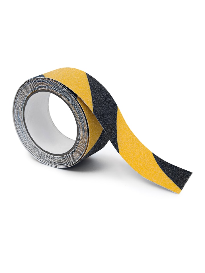 10x Anti-Rutsch-Klebeband in Schwarz/ Gelb - je (L)5 m