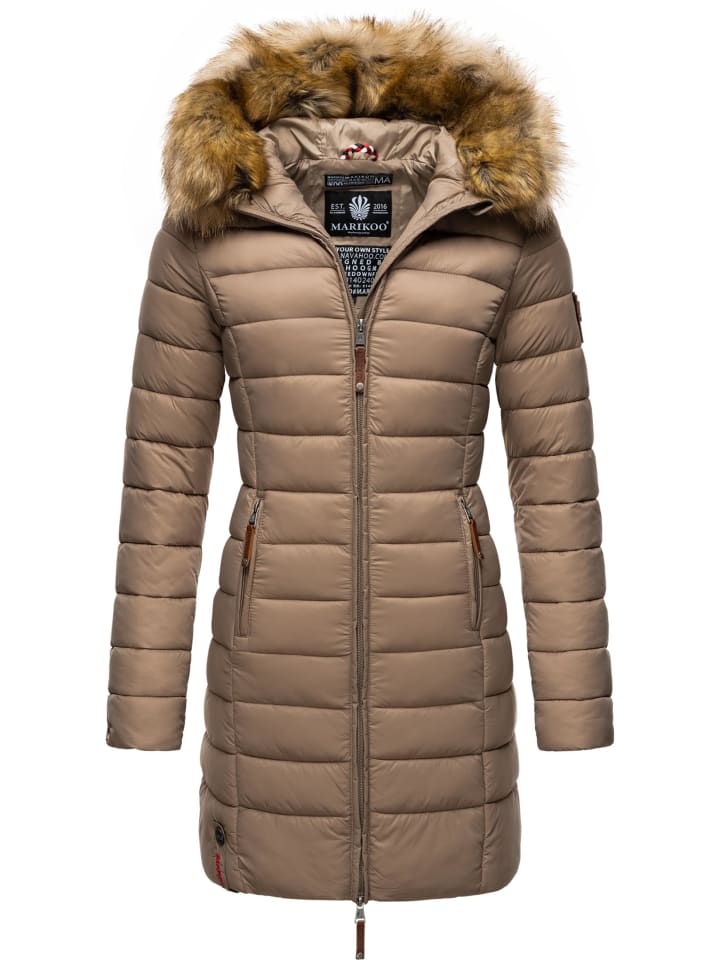 Steppmantel Rose-Stepp in Taupe