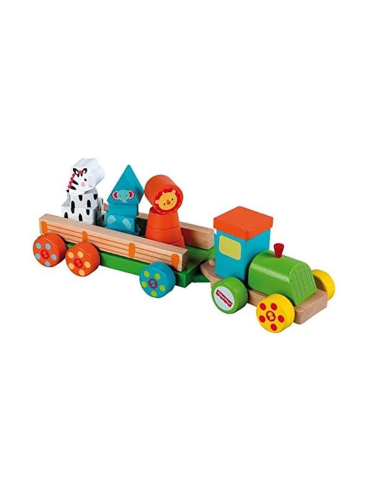 Holz-Eisenbahn in bunt