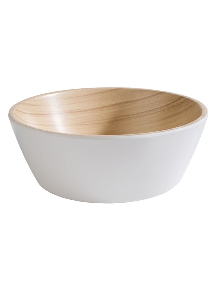 Schale "FRIDA" in Beige/Weiß Ø 15 cm, H: 5,5 cm 